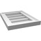 Ekena Millwork Vertical Surface Mount PVC Gable Vnt: Non-Functional, w/2"W x 1-1/2"H, Brickmould Frame, 12"W x 16"H GVPVE12X1602SN - alternate 3